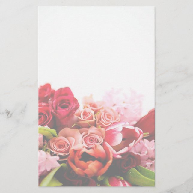 Roses & Flower - Stationery (Front)