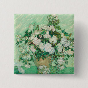 Roses - Flowers Bouquet 15 Cm Square Badge