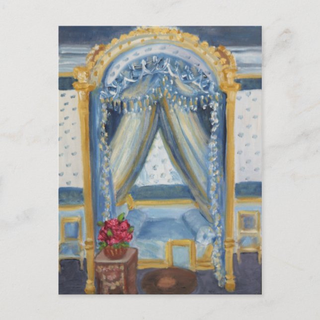 Roses for Josephine: Fontainebleau Chateau Postcard (Front)