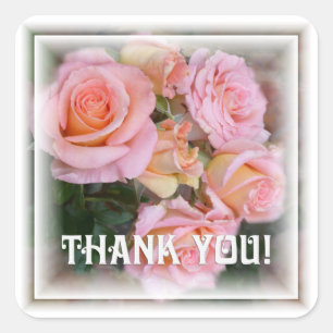Roses for my Love ~ "Thank you!"  Stickers