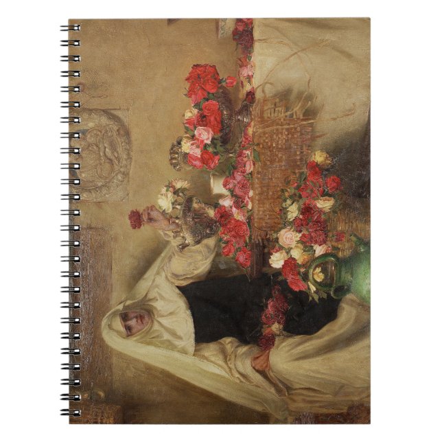 Roses For Saint Dorothea's Day (by Herbert Draper) Notebook (Front)