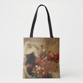 Roses For Saint Dorothea's Day (by Herbert Draper) Tote Bag