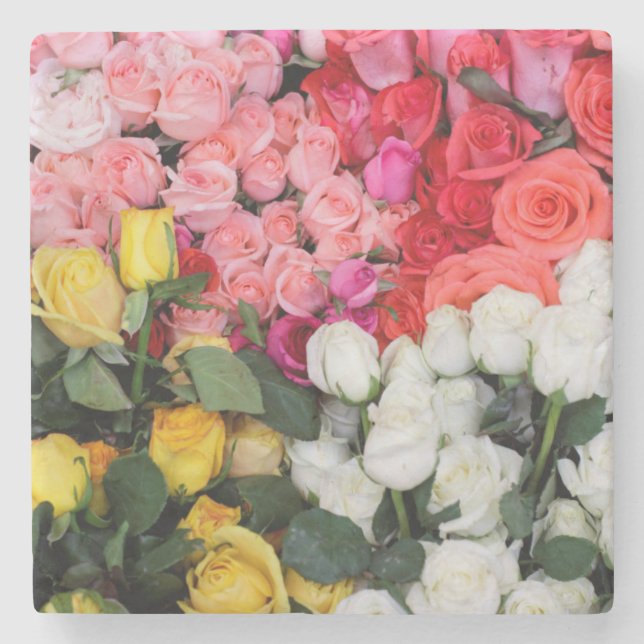 Roses for sale, San Miguel de Allende, Mexico Stone Coaster (Front)