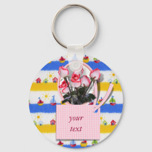 Roses for Someone special on Mother's Day Key Ring