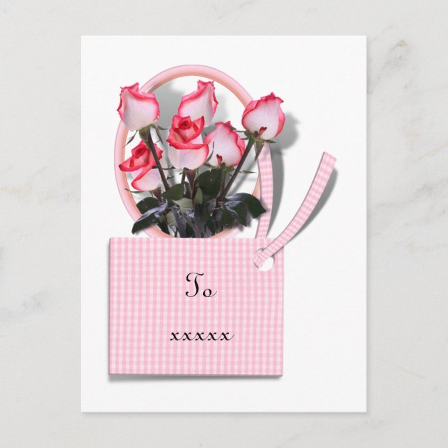 Roses for Someone Special on Mother's Day Postcard (Front)