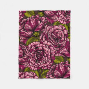 Roses for you fleece blanket