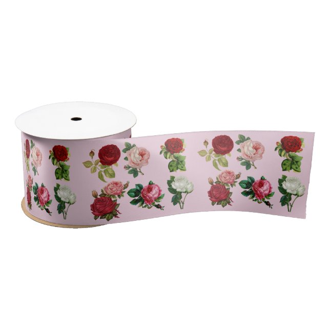 roses galore ribbon satin ribbon (Spool)
