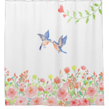 roses garden pretty elegant shower curtain