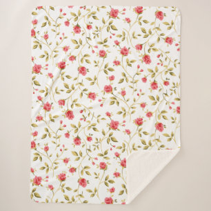 Roses Garden  Sherpa Blanket