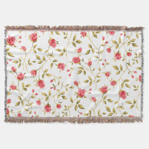 Roses Garden  Throw Blanket