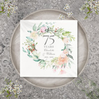 Roses Garland Floral 75th Wedding Anniversary