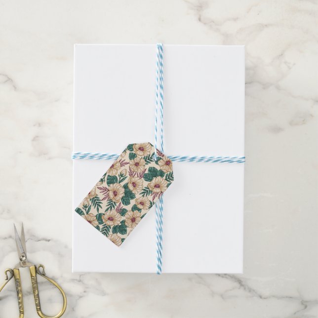 Roses Gift Tags (With Twine)