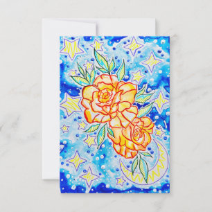 Roses Greeting RSVP Card