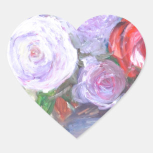 Roses Heart Sticker