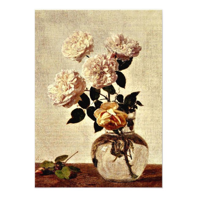 Roses, Henri Fantin-Latour artwork, Photo Print (Front)