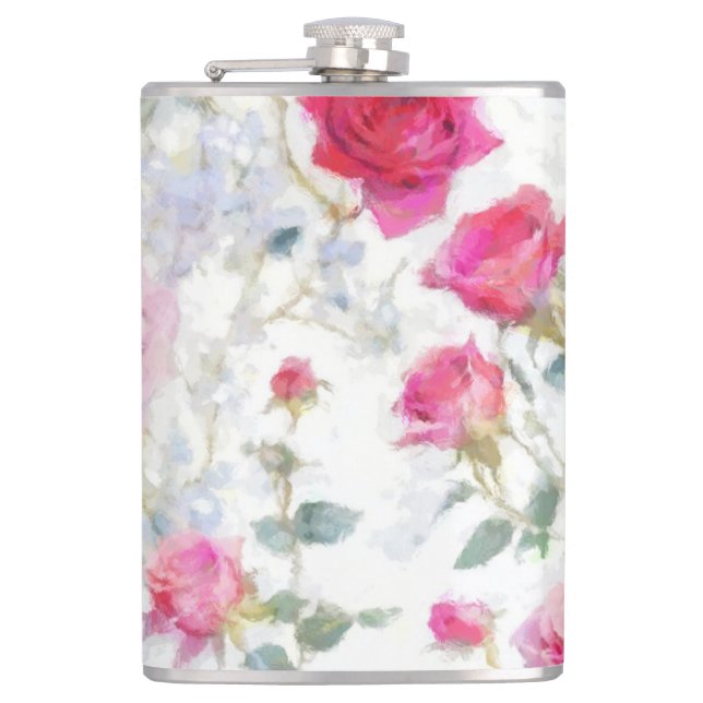 Roses Hip Flask (Front)