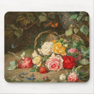 Roses in a Basket – Josef Neugebauer Mouse Pad