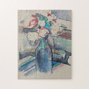 Roses in a Bottle by Paul Cezanne Jigsaw Puzzle