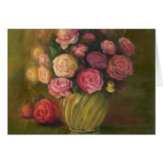 "Roses in a Brass Bowl"