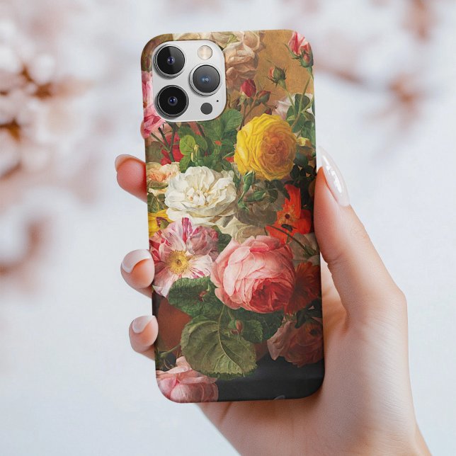 Roses in a Vase by Aghate Pilon, Floral Art Case-Mate iPhone Case (Creator Uploaded)