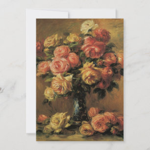Roses in a Vase by Pierre Renoir, Vintage Fine Art