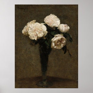 Roses in a Vase Poster