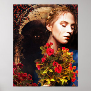 roses in amber poster