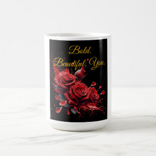 Roses in Bloom - Elegant Birthday Coffee Mug