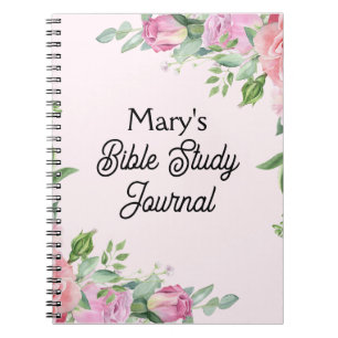 Roses in Pink Bible Study Journal