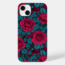 Roses in red and blue