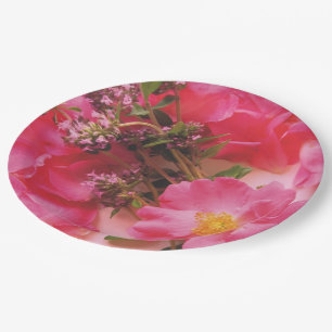 Roses in Thyme-PAPER PARTY PLATES