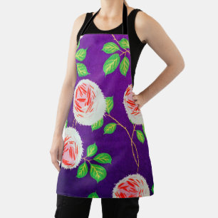 Roses, Japanese Vintage Design Apron