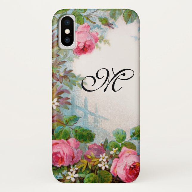 ROSES & JASMINES MONOGRAM Case-Mate iPhone CASE (Back)