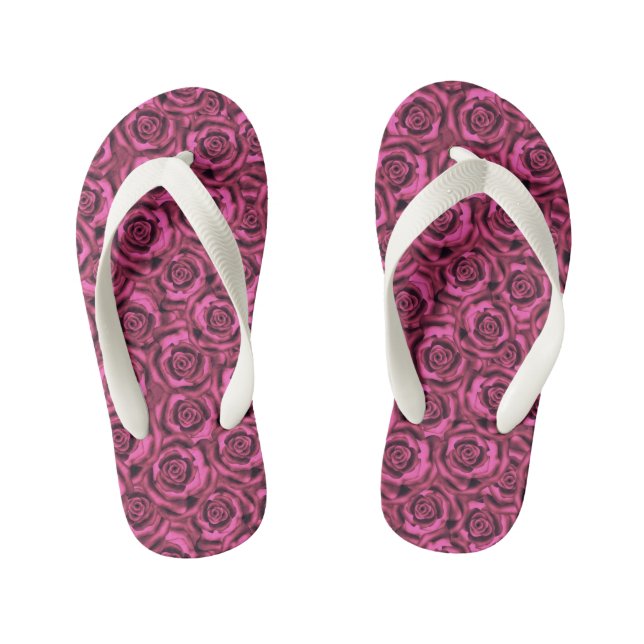 Roses Kid's Thongs (Footbed)