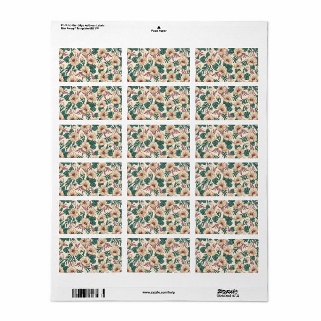 Roses Label (Full Sheet)