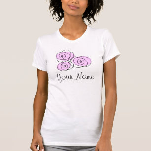 Roses Lilac Bouquet 'Name' t-shirt
