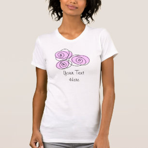 Roses Lilac Bouquet 'Text' t-shirt