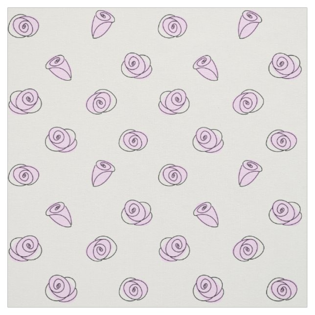 Roses Lilac Multi fabric (Swatch)