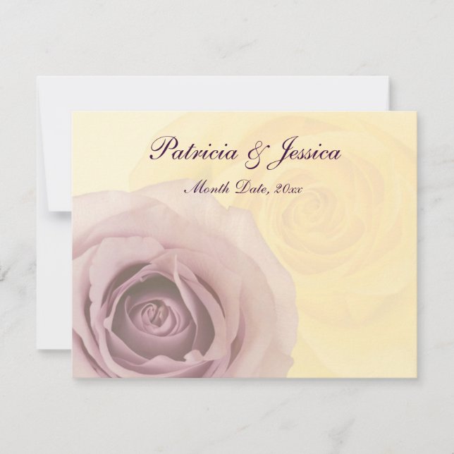 Roses & Love Invitation (Front)