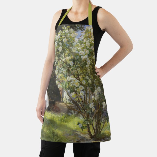 Roses. Marie Krøyer seated in the deckchair Apron (Insitu)