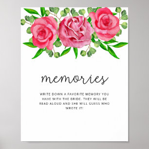 Roses memories with the bride poster