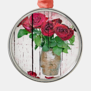 Roses Metal Tree Decoration