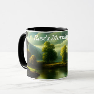 Rose's Morning Coffee Personalised Customisable Mug
