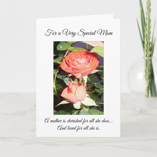 Roses Mum Easter Holiday Card (Front)