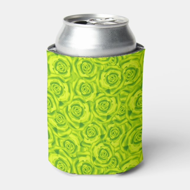 Roses, neon  can cooler (Can Front)