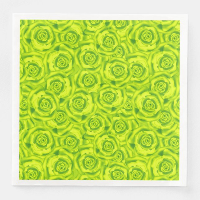 Roses, neon  napkin (Front)