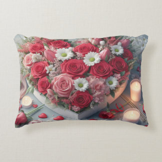 "Roses of Elegance Pillow - Floral Beauty