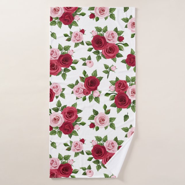 Roses of Love Bath Towel (Bath Towel)
