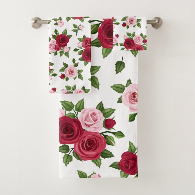 Roses of Love Bath Towel Set (Insitu)