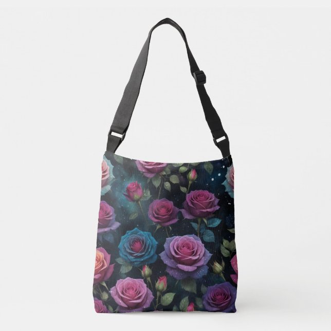 Roses of Romance  Crossbody Bag (Front)
